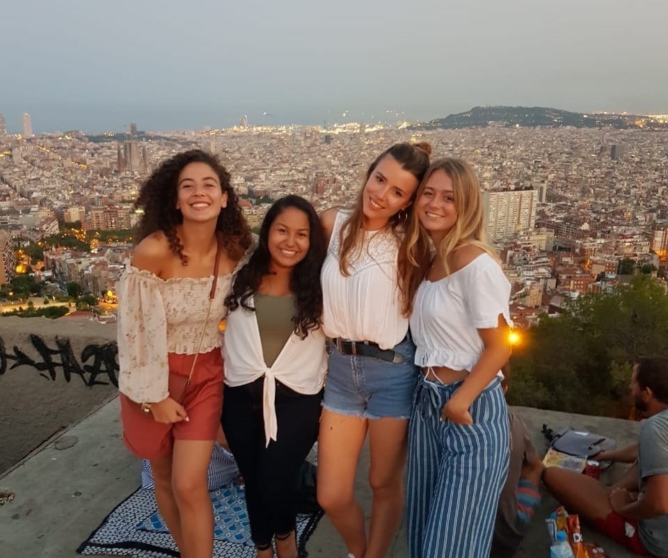 Gaia Capelli at a fashion internship in Barcelona